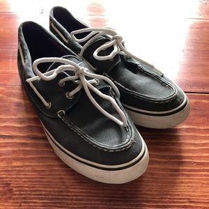 Charcoal gray sperry top-sider